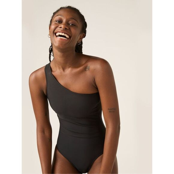 Modibodi Women’s Black One Shoulder One Piece Swimsuit - Picture 10 of 11